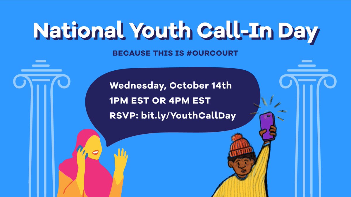 URGE_org's tweet image. Young ppl are coming together on Zoom to help each other call our Senators! Because this is #OurCourt too!

Join young organizers from @AdvocatesTweets, @URGE_org, @PPGenAction, @Team_Enough, @YP4 &amp;amp; more TODAY by RSVP'ing here: bit.ly/YouthCallDay