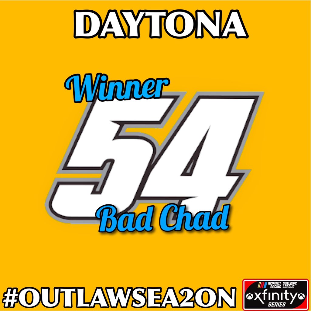 AsphaltOutlawRL's tweet photo. Congratulations to Bad Chad on his #AORLxfinity series win @DISupdates #OUTLAWSEA2ON https://t.co/ZtmxAoI7dn