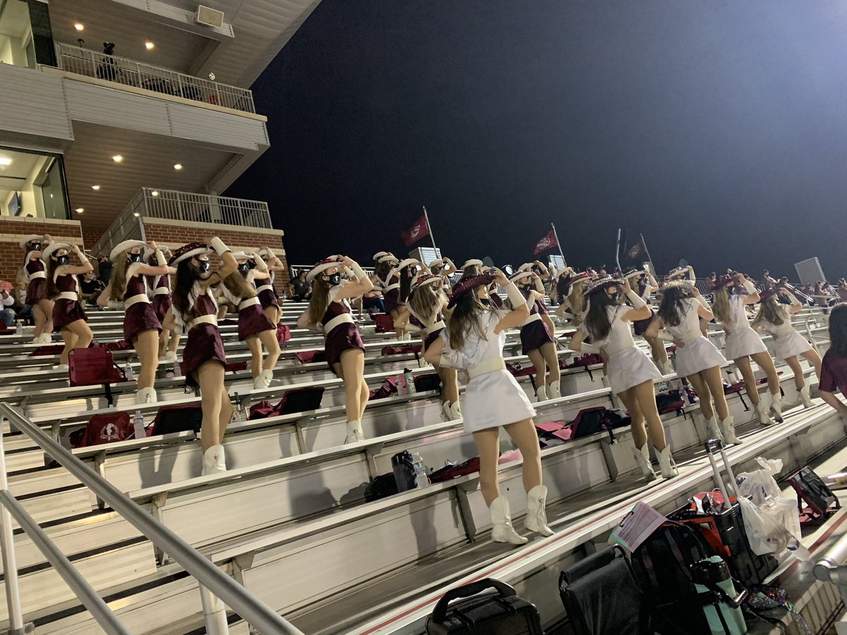 CCCavaliers's tweet photo. The Cavaliers had the best time celebrating the Seniors and cheering on the Wildcats to a win! It was so great to be back in action! Go Creek! https://t.co/3yLnvUrhw1
