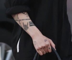 his tattoos 