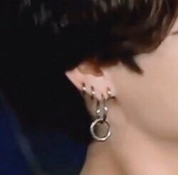 him in earrings