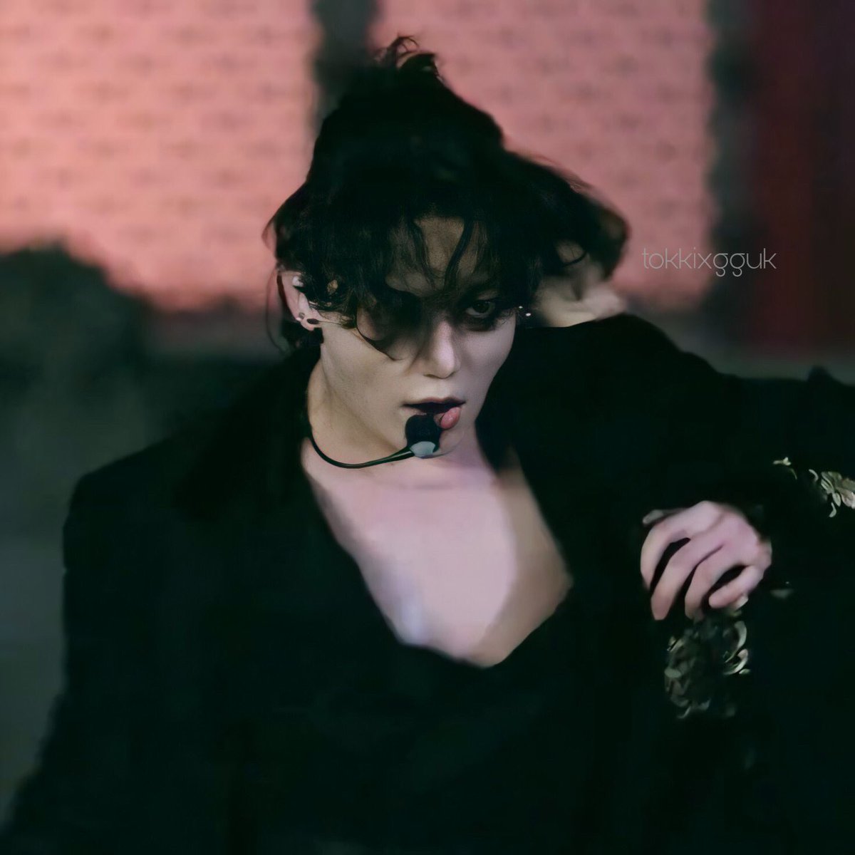 his chest 