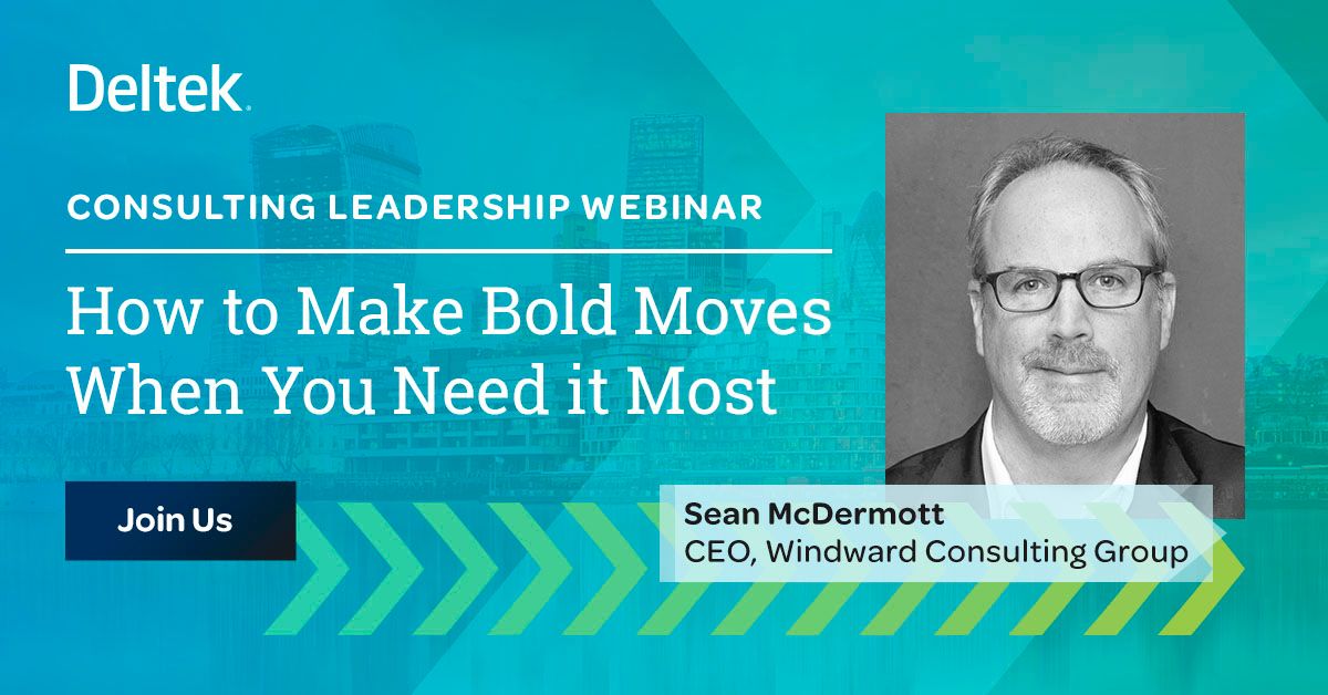 Watch <a href="/smcdermott/">Sean McDermott</a> serial entrepreneur, CEO and Founder of 5 successful #consulting businesses, in a virtual fireside-chat focused on leadership: How to Make Bold Moves When It Matters Most. Watch now: ow.ly/X6ap50Bq9Yl