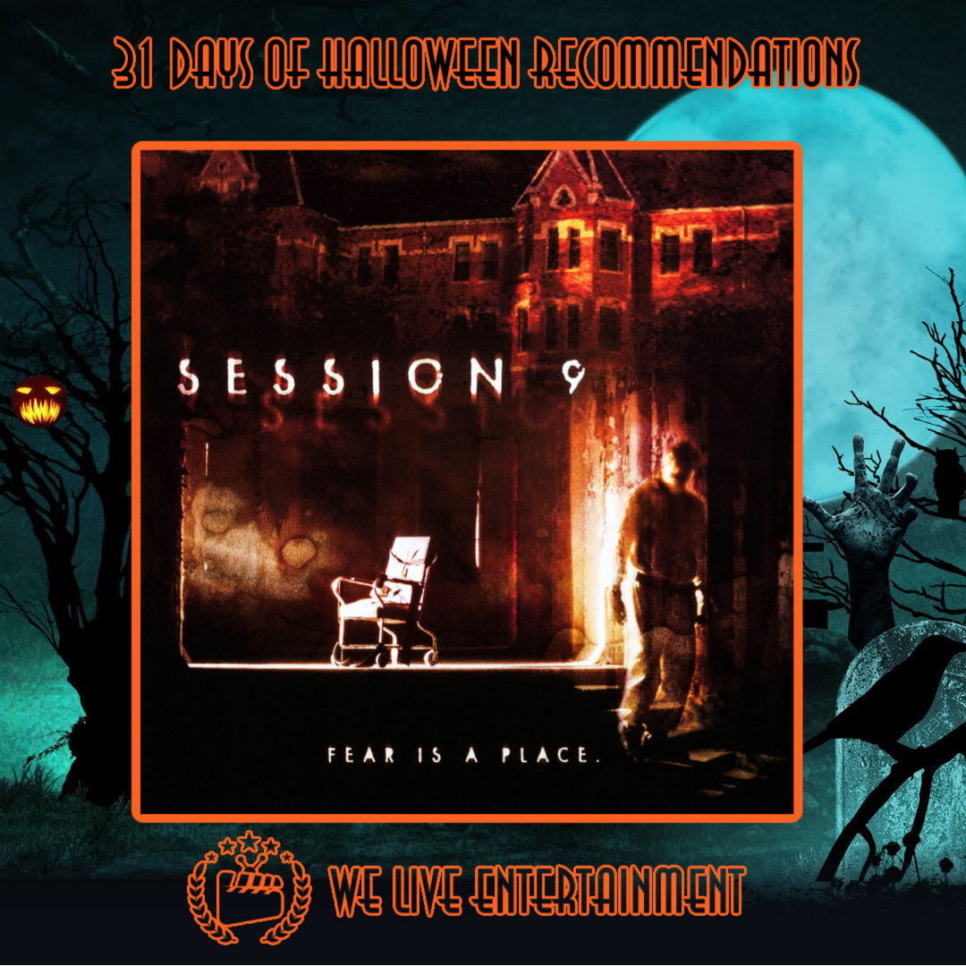 WeLiveEntmt's tweet image. Movie: Session 9 (2001)

Recommended by Jimmy O (@JimmytotheO)

Cast: David Caruso, Stephen Gevedon, Josh Lucas, &amp;amp; Paul Guilfoyle

Director(s): Brad Anderson

Available on Netflix and Shudder

#31DaysOfHalloween #Session9 #HorrorMovies #Halloween #ScaryMovies #WeLiveEntertainment