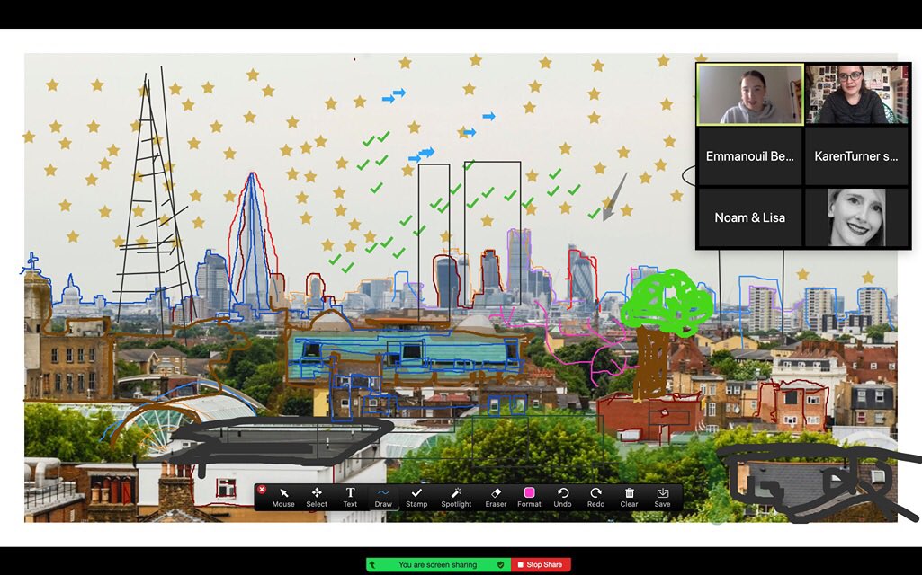 BoldEverywhere's tweet photo. During lockdown we ran zoom sessions for local children including skyline sketching and Derek Jarman Garden drawing https://t.co/rLPf4Zsglu