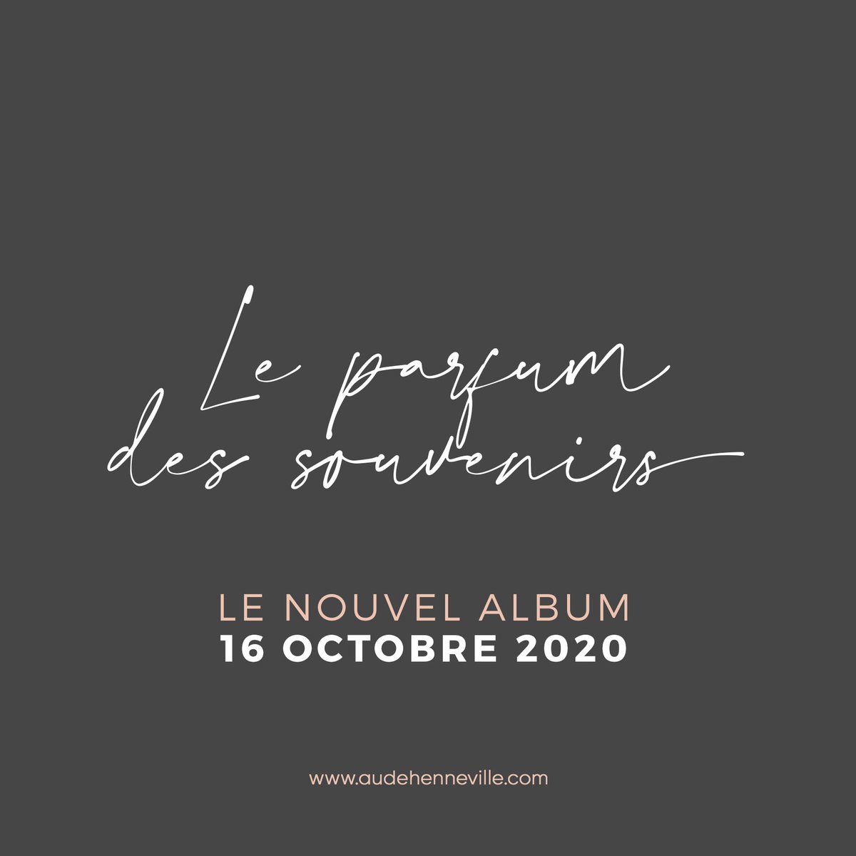 J-3: Sortie officielle de mon 3ème et nouvel album 'Le parfum des souvenirs' ce vendredi 16 Octobre 2020 et déjà disponible en précommande 👉🏼 audehenneville.com/produit/album-… 👈🏼