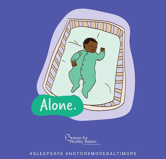HCAMaryland's tweet photo. Most sleep-related deaths occur when babies sleep with an adult or another child, or in an adult bed or on a sofa. Share your room with your baby, but not your bed. To learn more, visit https://t.co/lDGLFTHxt5 #SLEEPSAFE #NotOneMoreBaltimore @BmoreforBabies https://t.co/HO13S7HHhg