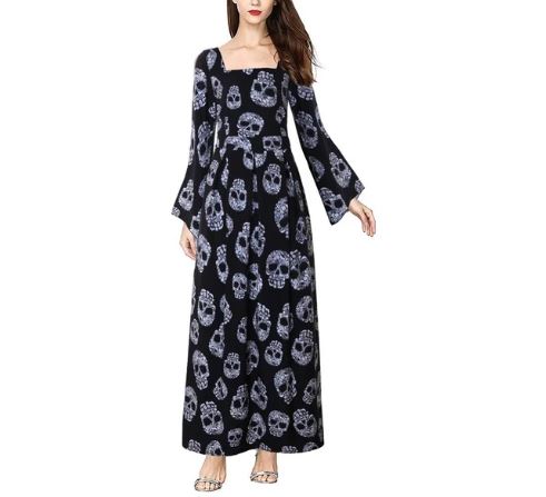 Loveskullstore's tweet photo. Fashionable Pin Up Long Flare Sleeve Square Collar Sugar Skull Print
------------
Get it here =>  https://t.co/uCGxJkuJBe
------------
#sugarskulldress
#sugarskull
#dayoft https://t.co/RmFrYotA3b