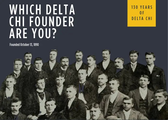 To celebrate 130 years of Delta Chi, we've created a fun Buzzfeed quiz. Find out which founder you are! 

tinyurl.com/BuzzFeed-Which…