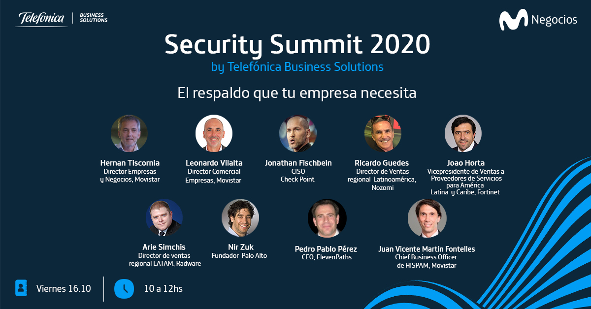 RadwareES's tweet image. ¡Sumate al #SecuritySummit2020!
Participa en este evento gratuito y abierto en el que grandes marcas internacionales darán a conocer el ambiente de innovación en el ámbito de la #ciberseguridad.
Regístrate aquí: bit.ly/2SQf59b
@MoviNegociosArg