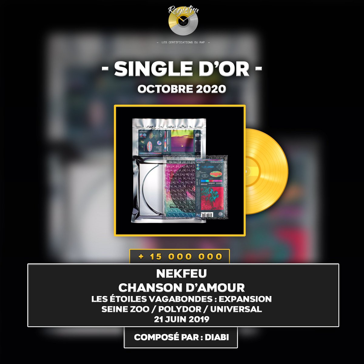 Registra Le Morceau Chanson D Amour De Nekfeu Est Certifie Single D Or Seinezoorecordz Polydorfrance Umusicfrance Diabityler Felicitations A Nekfeu T Co Uq1yav6umf