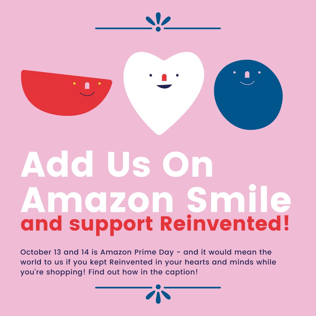 It would mean the world to us if you kept Reinvented in your hearts and minds while you are shopping this year! All you have to do is add us on Amazon Smile at the link here: ow.ly/VH2150BQIW4! Thank you so much for all of your love and support! ❤️😊

#reinventedmagazine