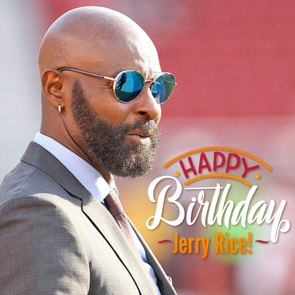 Happy 58th birthday to the GOAT NFL receiver, Jerry Rice! 