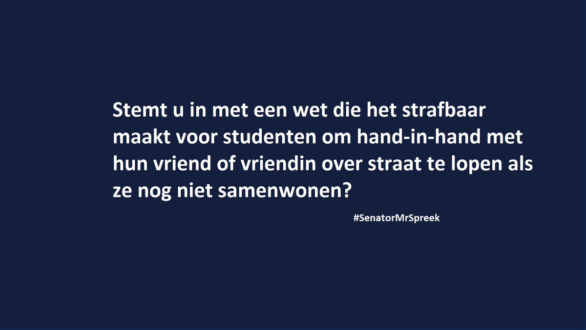 Leiden Alumni:  @UniLeiden,  @LeidenLaw, nodigt u: Niekjan van Kesteren  @cdavandaagJoris Backer  @D66_EersteKamer Pim van Ballekom  @PBallekom Boris Dittrich  @DittrichBoris Rik Janssen  @SP_eerstekamer Mirjam Blecourt  @vvd Hugo Doornhof  @hdoornhofuit?  #SenatorMrSpreek2/10