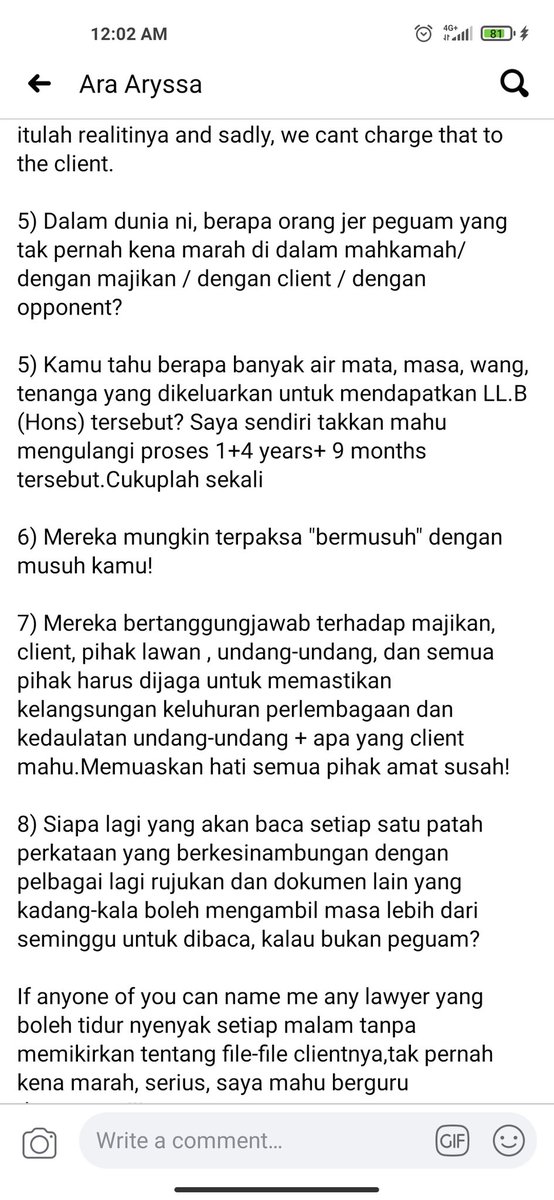 RafiCounsel's tweet photo. Sebab apa kos seorang Peguam tu mahal walaupun sekadar buat dokumen je?

Baca dan fahamkan betul².

Source: FB Ara Aryssa

Terima kasih sudi baca. https://t.co/CDl5BPhJg3