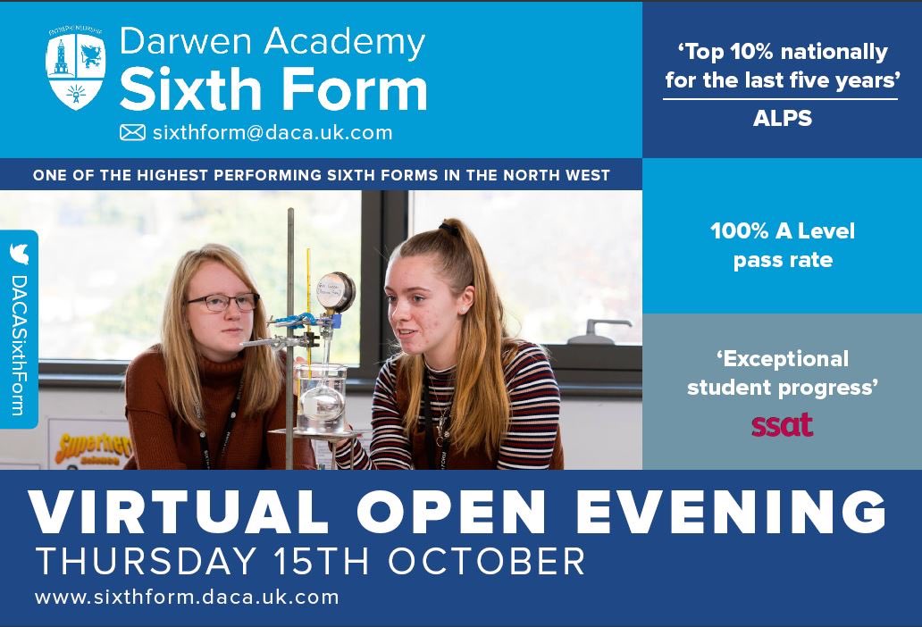 Sixth Form at DACA (@dacasixthform) on Twitter photo Join us from 5pm via DACA6tour.co.uk The team will be online to take questions between 5.30-6.30pm. If you have any questions before or after the event, please do not hesitate to contact us via email at sixthform@daca.uk.com Join us from 5pm via DACA6tour.co.uk The team will be online to take questions between 5.30-6.30pm. If you have any questions before or after the event, please do not hesitate to contact us via email at sixthform@daca.uk.com