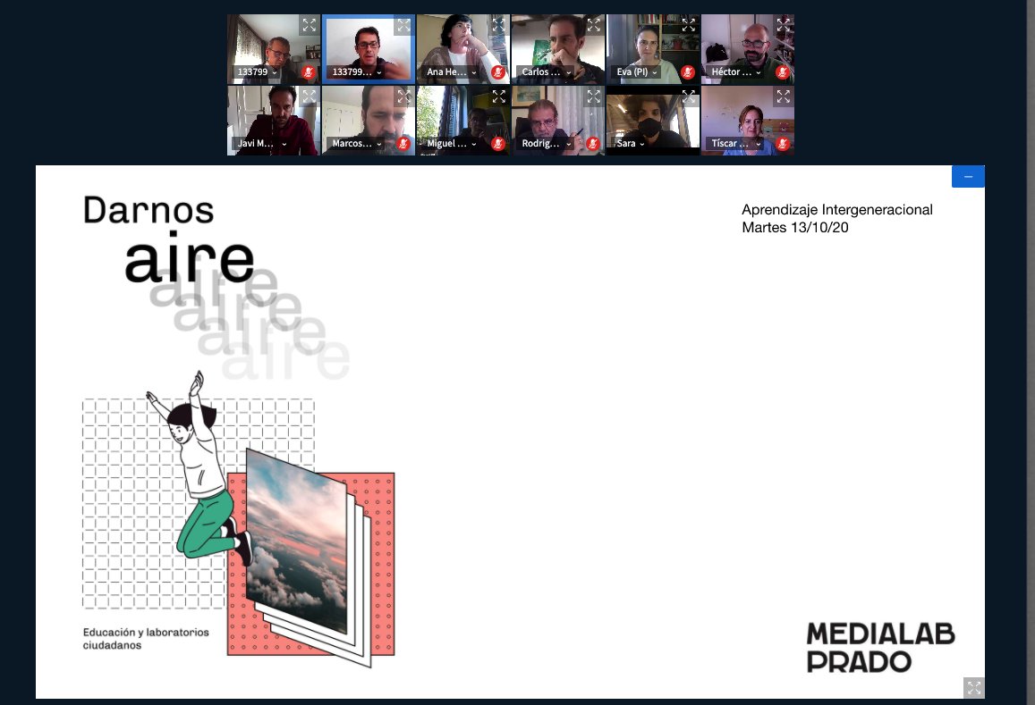 medialabMM's tweet image. Hoy se celebra una nueva sesión del grupo de trabajo #DarnosAire en el que se está trabajando sobre el #AprendizajeIntergeneracional. Se ha empezado a trabajar a partir de una pregunta sencilla: ¿Qué es para ti el aprendizaje intergeneracional?

Conoce más:medialab-prado.es/actividades/da…