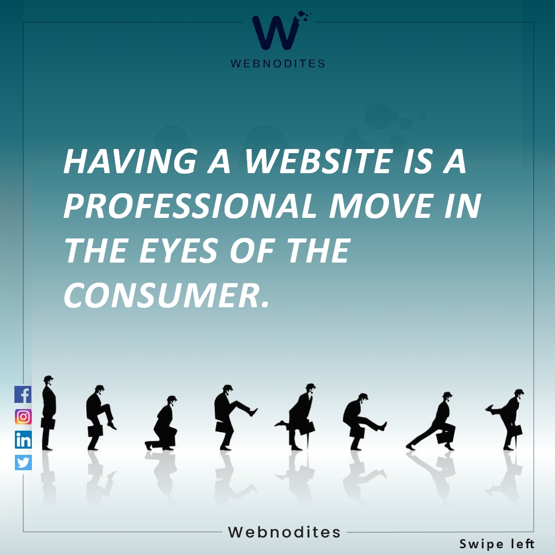 webnodites's tweet photo. First impressions lasts forever. 
You only have a very limited amount of time to grab that first impression so the importance of getting your website into proper shape cannot be overstated.
Make a professional move with a Website.
STAY TUNED FOR MORE UPDATES
TEAM WEBNODITES https://t.co/HUR9xEJnF5
