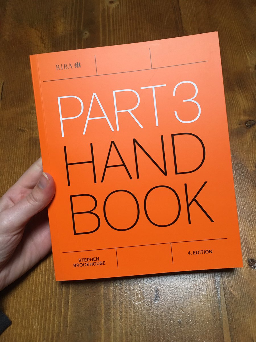 RIBAclare's tweet photo. So delighted with the new Part 3 Handbook! Stephen Brookhouse is the Part 3 guru and this edition is much refreshed, with a brand new chapter on professsional development.

Preorder here: https://t.co/ENBBf8mQTv @RIBABooks https://t.co/4GQKDmbbla