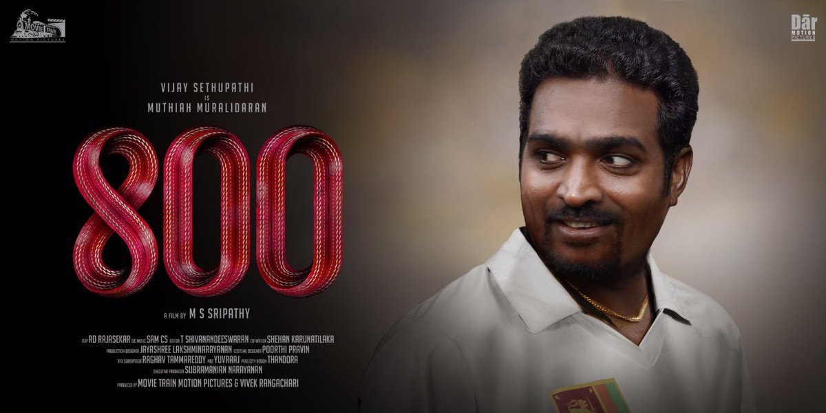 Actor Vijay sethupathi in and as Muthiah muralidharan is all set to be released soon.

#MuralidaranBiopic  #VijaySethupathi #Muralidaran #MakkalSelvan #VJS #800TheMovie #800MotionPoster #800Thefilm #800movie