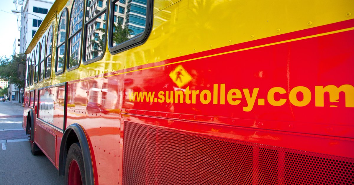 SunTrolley's tweet photo. Save some gas and ride the Sun Trolley. Where can a free ride take you? View our schedule at https://t.co/nkud0fcp35. https://t.co/XK5GdSDNX6