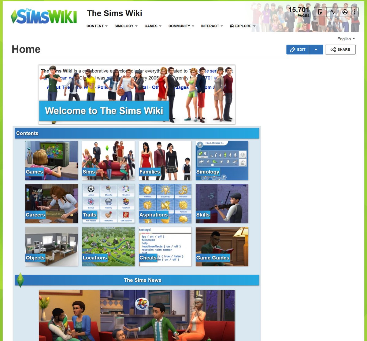 The Sims, The Sims Wiki