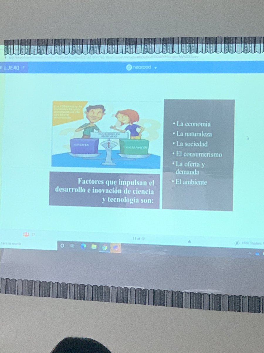 iJordanGonzalez's tweet photo. Ms. Sanchez engages her AP Spanish Language students with NearPod where students can engage with technology both in person and remotely during Hybrid Learning @GortonHS #YonkersHistoryHasItsEyesOnYou https://t.co/Z0IBaeF1nS