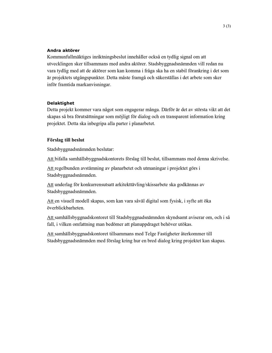 Nu är planuppdraget givet för omvandlingen av Lunakvarteret bit.ly/3iUko1W #södertäljeväxer