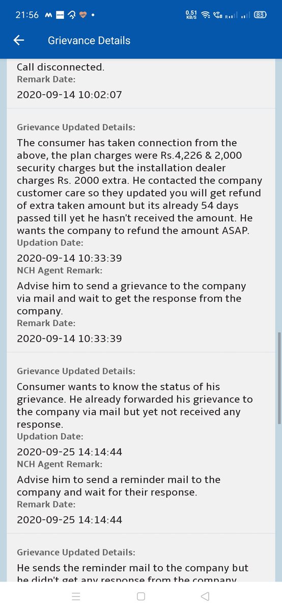 Ankitsinghp33's tweet photo. The excitel service in jhansi is doing unfair trade practice in jhansi cantt. RAJIV MALHOTRA is the person of white tiger cable network who is doing this.
Charging extra rs 2000 from the customer.
I have filed the case in district consumer forum #JagoGrahakJago #amarujalajhansi https://t.co/fHQKBwBACc