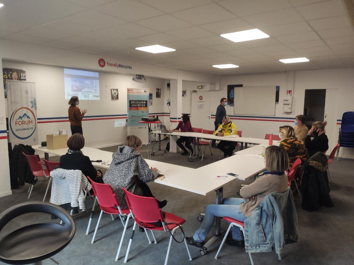 [e-forum saisonnalité] Merci à l’espace #Saisonniers #Menuires / #ValThorens d’accueillir cet atelier délocalisé pour accompagner les demandeurs d’emploi dans le dépôt de leur candidature. #TousMobilisés pour la saison d’hiver❄️⛷🎿