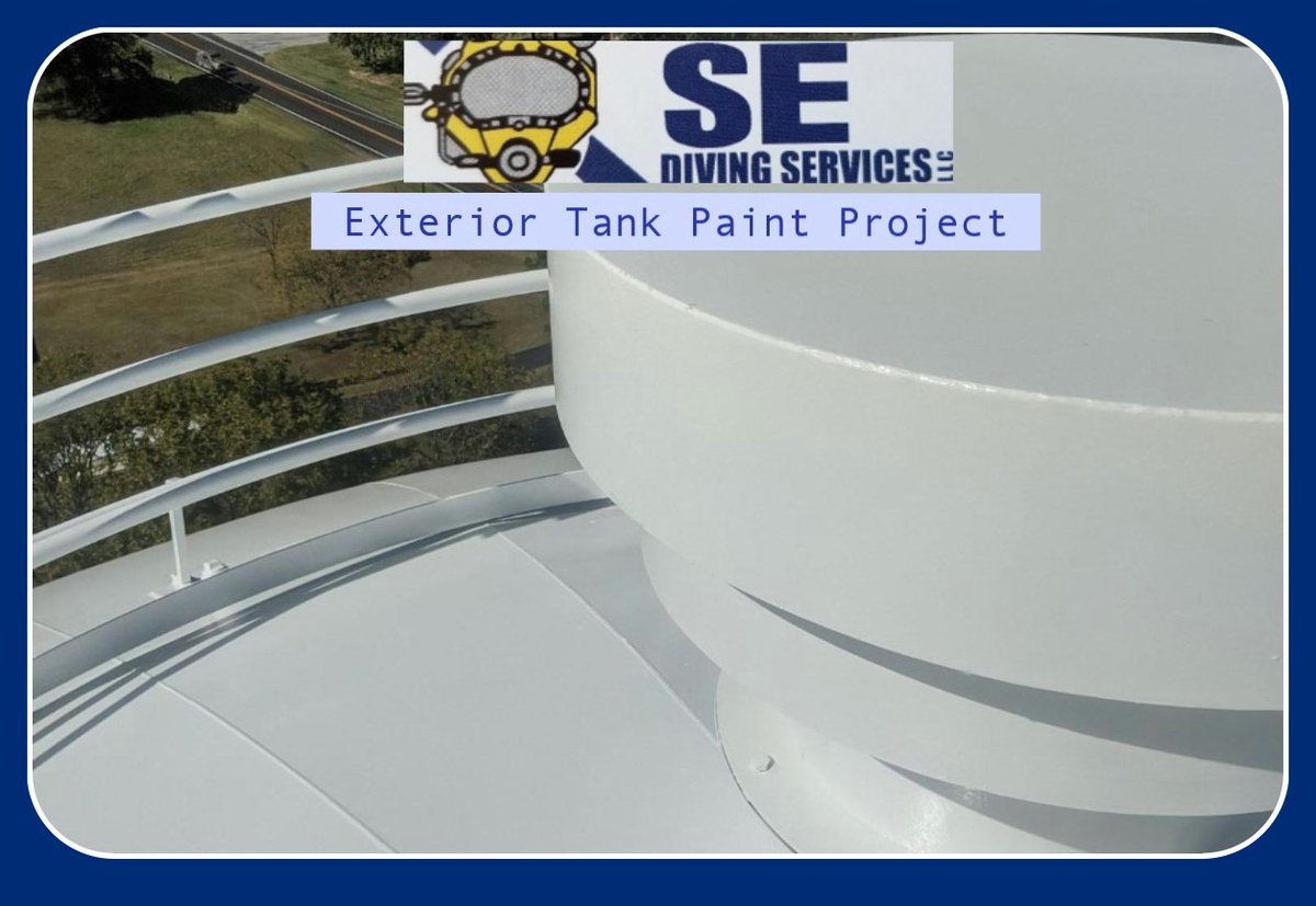 DivingSe's tweet photo. The roof of this tank was coated with paint products from @TnemecCompany  #coatingsindustry #paintingcompany #paintcontractor #utilities #waterindustry #watertreatmentplant #roofing #SafetyFirst #Utilities #PainterOfTheNight #water https://t.co/UmzrtJobDA
