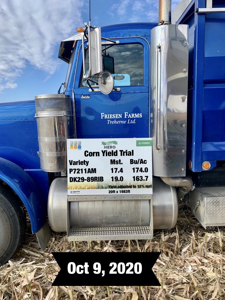 PayetteSeeds's tweet photo. Some great Thanksgiving corn yields came off this weekend. There is a lot of thanks to give when growing Pioneer corn! And of course, a big thank you to these trial co-operators. https://t.co/uCxmPLq890