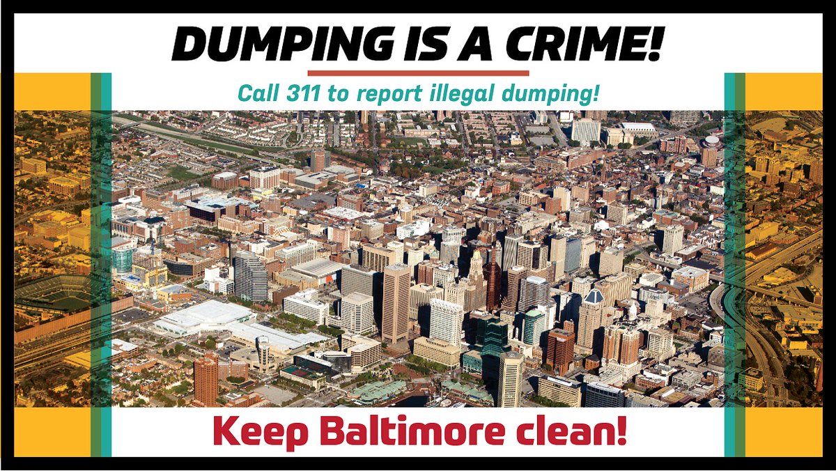 bmoredhcd's tweet photo. Illegal dumping is a crime that negatively impacts everyone. So don't do it! It will cost you! There are legal ways to discard your unwanted items. Learn how to legally dispose of items and more at https://t.co/sgi2eS1FIO. Let's #KeepBaltimoreClean! #CleanItUp #MyBmore https://t.co/rumUJ2mm13