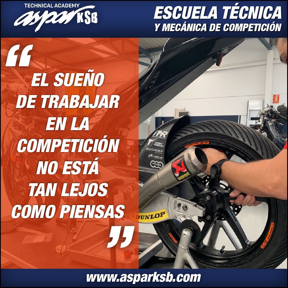 ¡Te ayudamos a cumplir tu sueño! 

#asparteam #aspar #ksbsport #ksb #mecanica #motociclismo #motor #motos #valencia