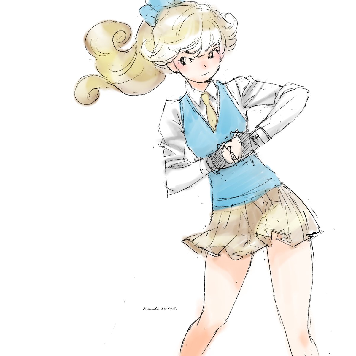 「たまには暴れてぇな! 
#photoshop 」|内田美奈子のイラスト