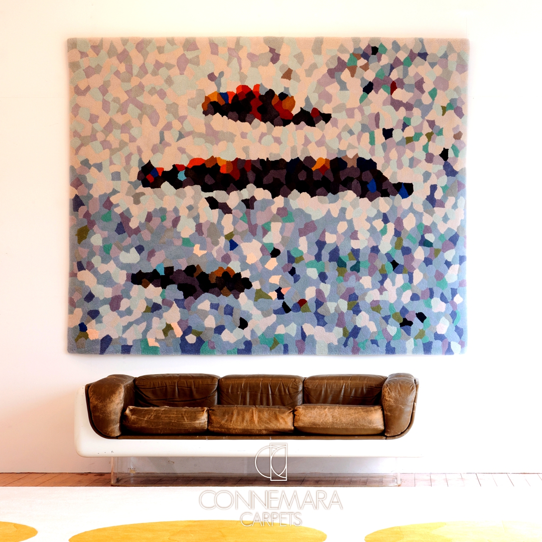 ConnemaraCarpet's tweet photo. Islands. The stunning new Wall Hanging exclusively designed for the Moyard Collection https://t.co/iekITNhHgW https://t.co/7n9yzXDEan