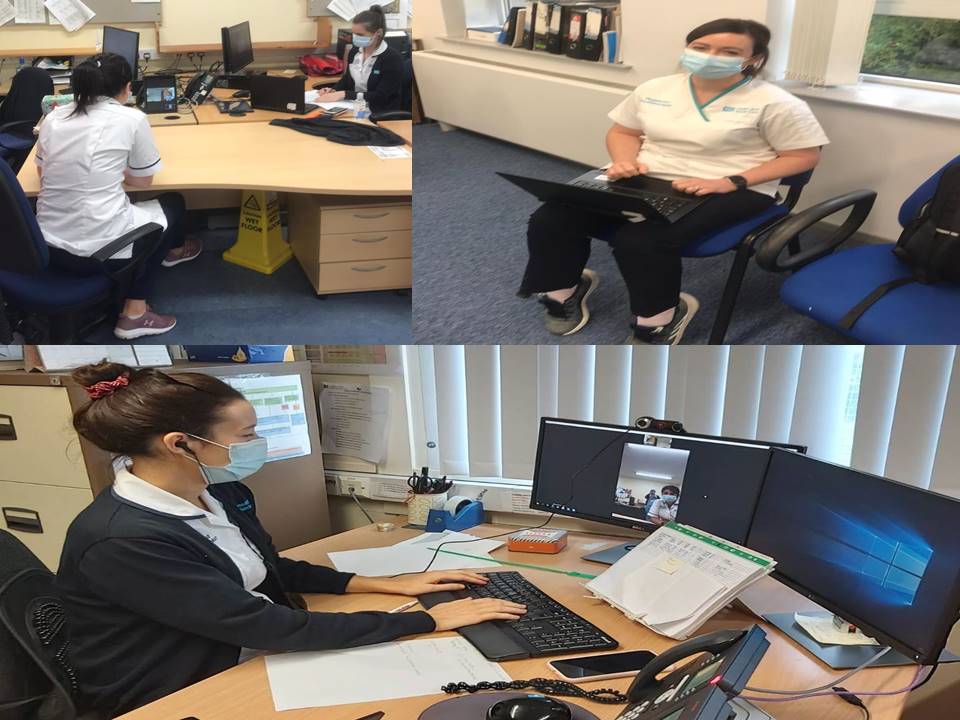 #intermediatecare staff <a href="/SouthernHSCT/">Southern Trust</a> making use of virtual tools on laptops, I-pads and desktop computers to ensure communication doesn't suffer during these challenging times. Keep safe and stay strong <a href="/armaghbelle/">Karen Walker</a> <a href="/Celene_McGirr/">Celene McGirr</a>