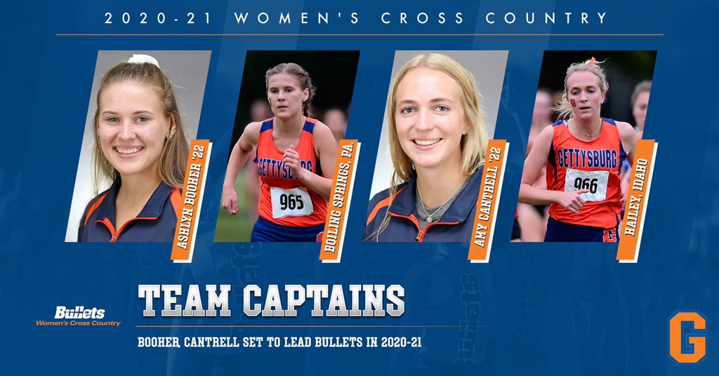 gburgbullets's tweet photo. The dynamic duo of Ashlyn Booher ’22 and Amy Cantrell ’22 are ready to lead 🏃♀️women’s cross country in 2020-21! #GoBullets🔸🔹#BulletsWXC #d3xc #CentConf #teamcaptains #teamoftheweek https://t.co/kNGPE5AiYx