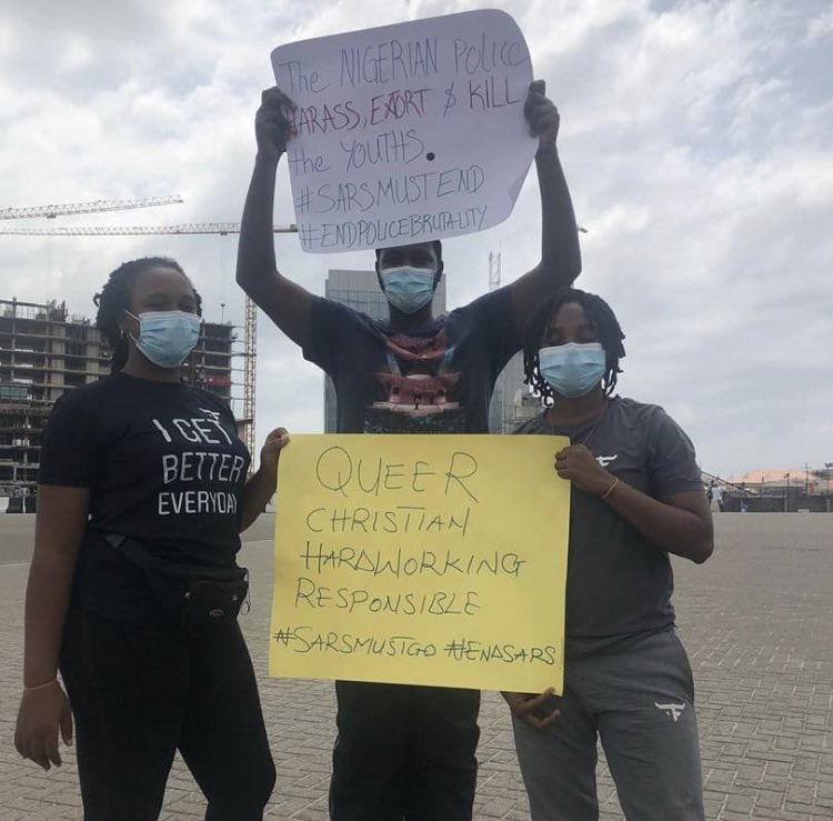 It is the resilience of young Queer Nigerians and allies for me!Who is documenting moments! We want you to document this! Document it and show the children after us . In the face of rugged homophobia & transphobia. In heated hate.We still exist!  #Queerlivesmatter  #SARSMUSTENDNOW