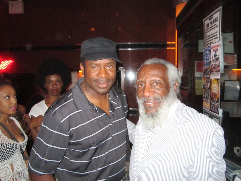 Happy belated birthday to comedian Dick Gregory. Photo from 2012 in NY at BB King\s niteclub 