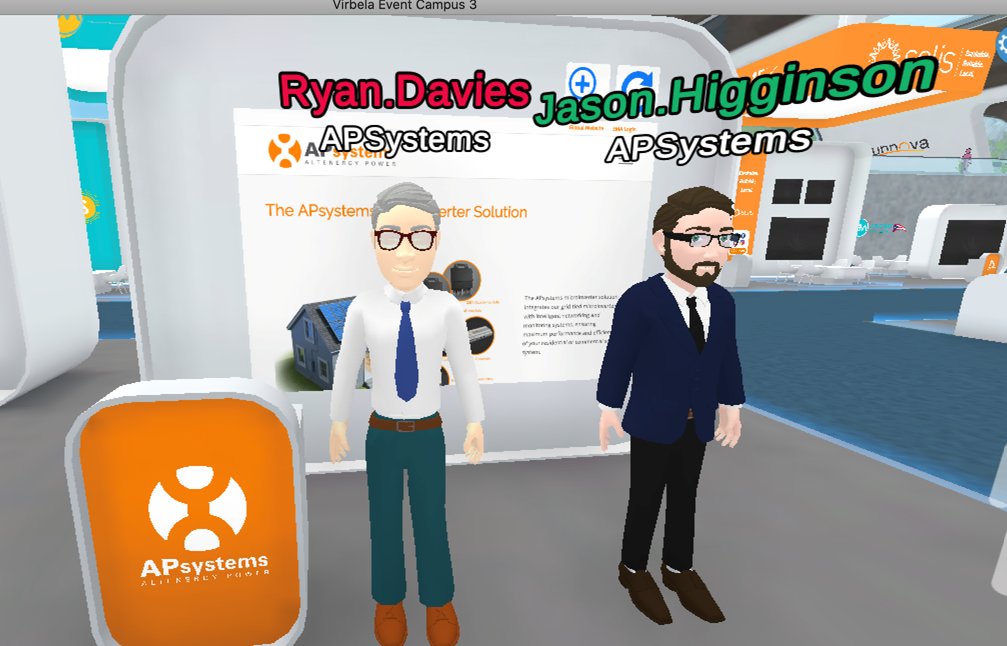 APsystemsSolar's tweet photo. Join the APsystems team and their awesome avatars in this innovative #SunCastPR Puerto Rico virtual exhibit. The conference runs October 12-14, with the virtual experience beginning today. Visit our APsystems booth D30. We look forward to seeing you there! #apsystems #solar https://t.co/hqOc1HGtIK