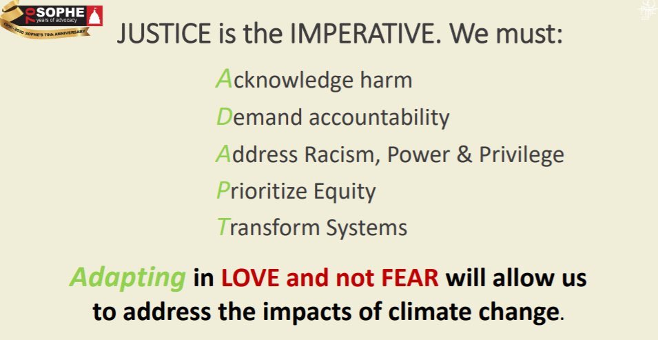 AnneLarkin19's tweet photo. Thrilled to be attending #SOPHEvirtualadvocacy @SOPHEtweets for my first time while they are celebrating 70 years! Loved hearing from @JalonneWNewsome thank you for sharing all of your knowledge on Climate Change &amp; Health! https://t.co/zEpgdkZimU