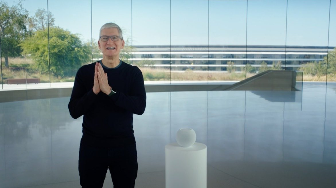 applesfera's tweet photo. Primera novedad: HOMEPOD MINI. #ApplesferaLive #AppleEvent https://t.co/yBSudYbkfi https://t.co/opxDZI7VrF