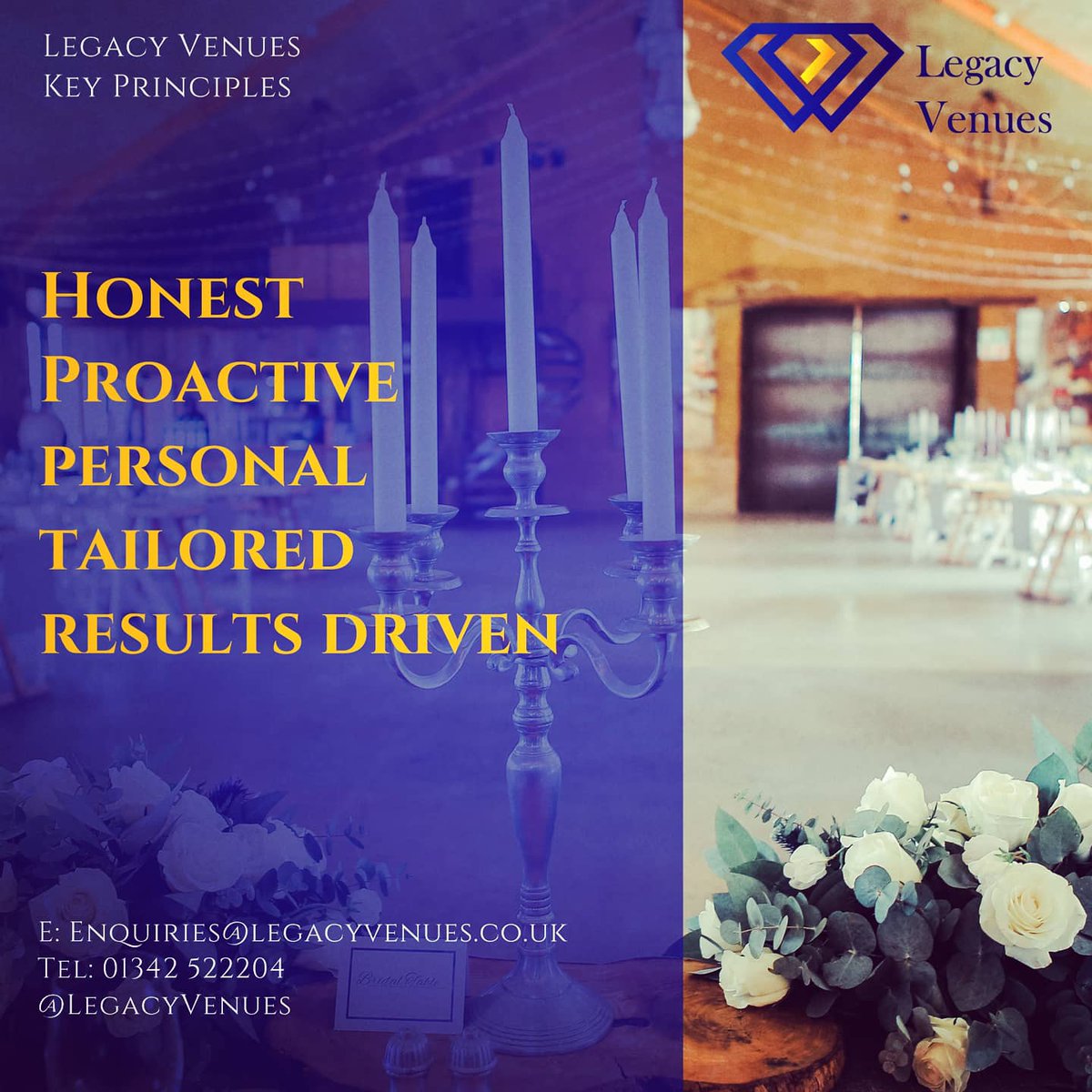 LegacyVenues's tweet image. #keyprinciples #ethos