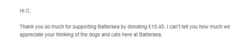 Matching a direct donation of £15.45 ^-^