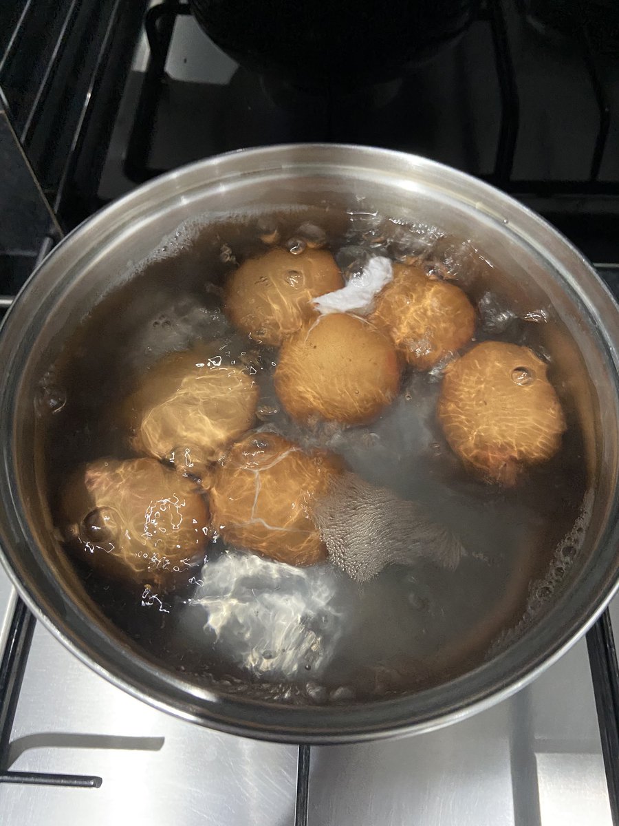 Year 4B <a href="/Hadrian_Park/">Hadrian Park</a> the eggs are cooking ready to set up our science investigation tomorrow.. I wonder which liquid is going to have the biggest effect on our teeth? 🤔#HPPS4BMonkeys