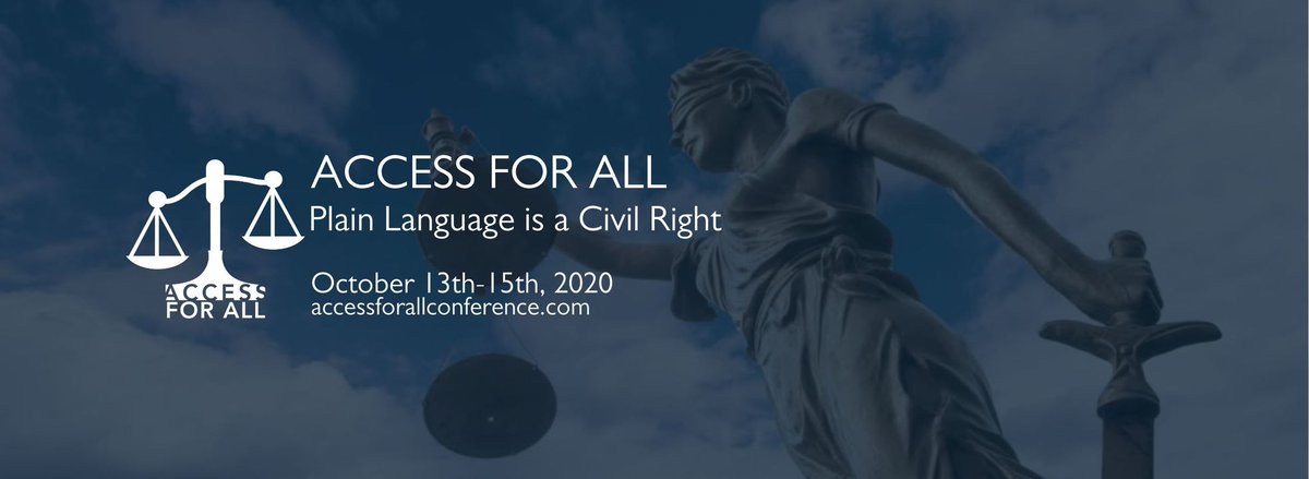 EnClairSC's tweet image. La conférence #AccessForAllConference a débuté ce matin et se poursuit jusqu’au 15 octobre!

Notre cofondatrice, Stéphanie Roy, y participe à titre de vice-présidente de l&apos;association internationale @ClarityInterna. 
@PLAIN_Lang_Intl @plain_language #AFA2020 #PlainLanguage