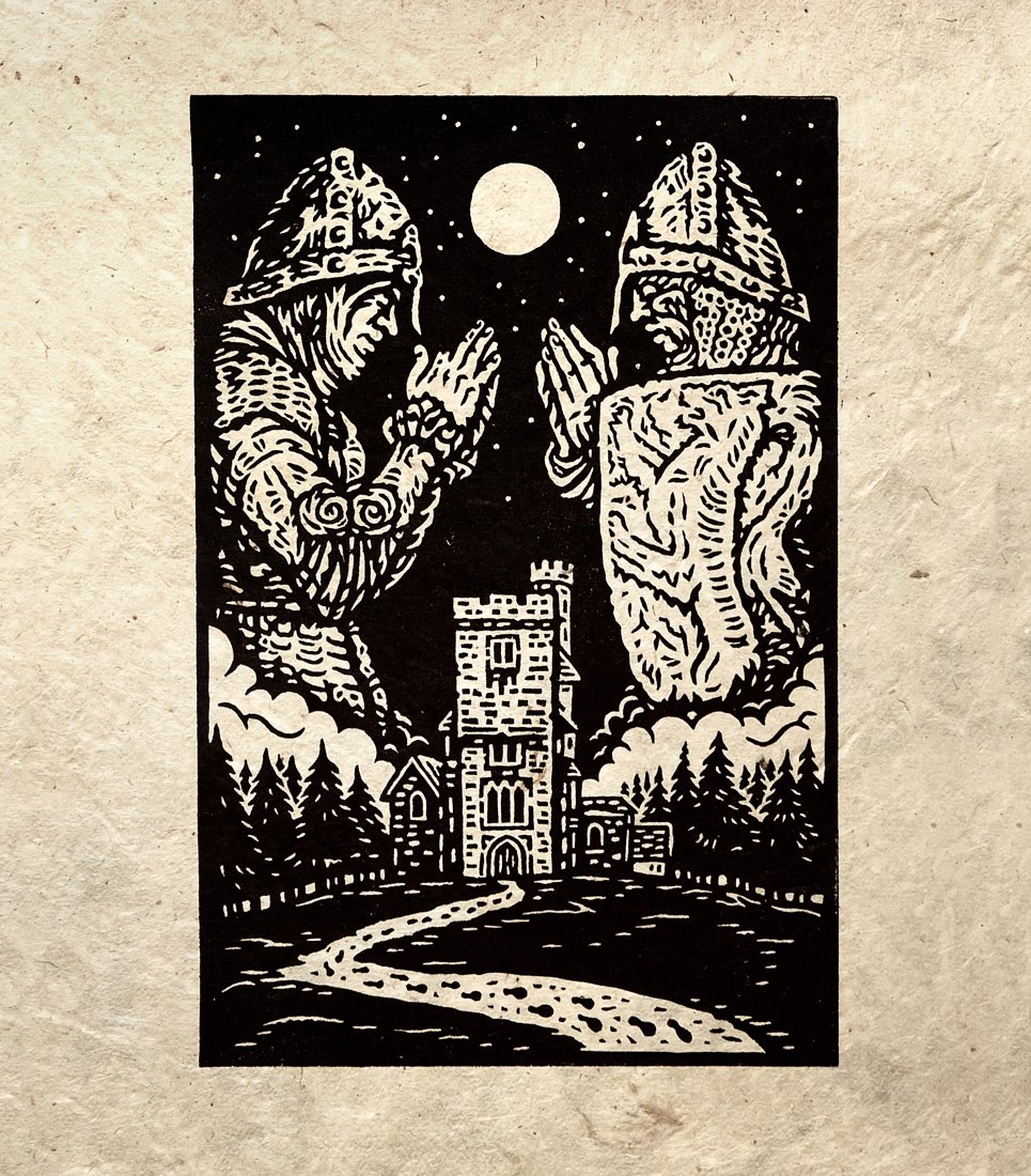 Slippery_Jack's tweet photo. Here I am doing a #PortfolioDay tweet! Since March, I’ve mainly been making spooky lino printed illustrations for my first book! It’s a collection of vintage Folk Horror type tales, I’ve probably mentioned it once or twice...🔥👇
https://t.co/P1hGK7xTdV https://t.co/ovMHYZeBGW