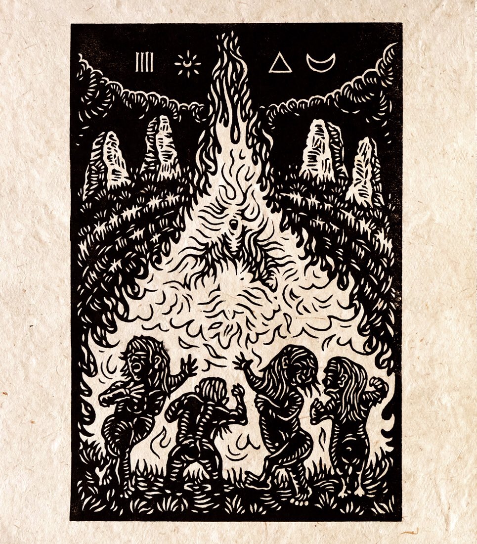 Slippery_Jack's tweet photo. Here I am doing a #PortfolioDay tweet! Since March, I’ve mainly been making spooky lino printed illustrations for my first book! It’s a collection of vintage Folk Horror type tales, I’ve probably mentioned it once or twice...🔥👇
https://t.co/P1hGK7xTdV https://t.co/ovMHYZeBGW