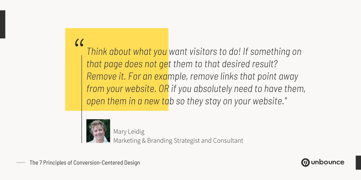 LeMirageDigital's tweet image. Mary is all about keeping focus on your #landingpage. 🎯 Learn how you can create focus with @unbounce&apos;s #ConversionCenteredDesign to get your visitors converting 👉 bit.ly/33EHN30